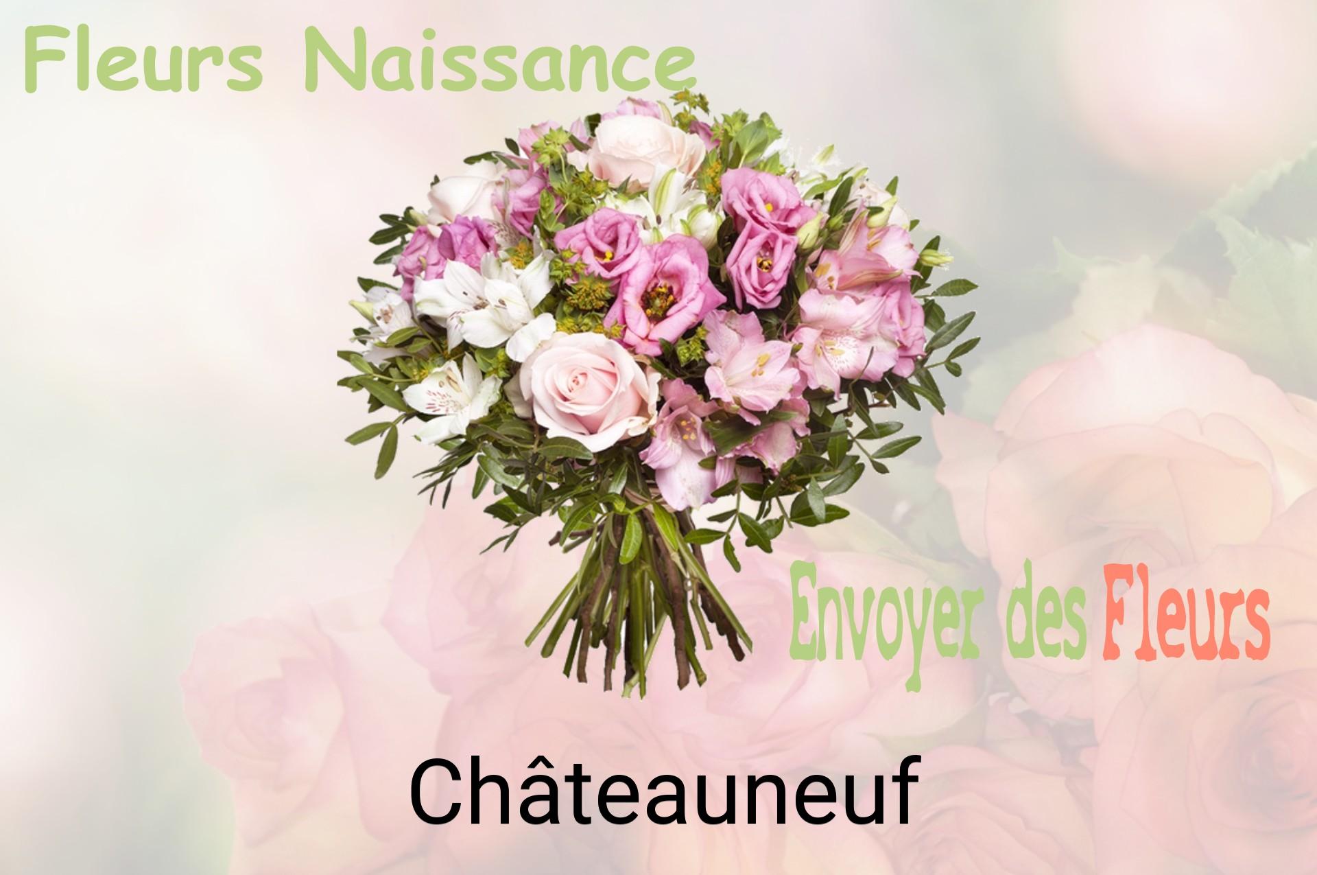 Bouquet de fleurs de naissance livré à Châteauneuf